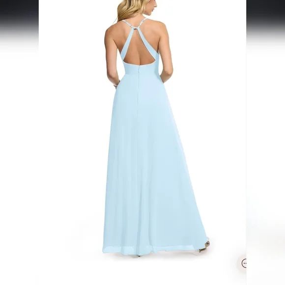 Azazie Women's Dress in Light Blue Size 0 - Picture 8 of 8